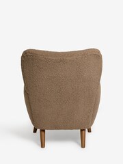 Teddy Boucle Mink Natural Wilson II Highback Grande Armchair - Image 6 of 7