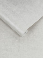 Graham & Brown White Obassia Silk Wallpaper Sample - Image 3 of 3
