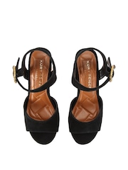 Kurt Geiger London Mayfair Cork Wedge Sandals - Image 3 of 5