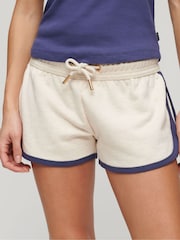 SUPERDRY Nude SUPERDRY Essential Logo Racer Shorts - Image 1 of 6