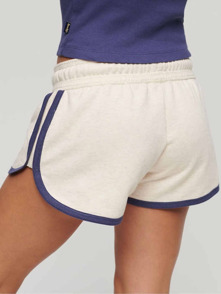 SUPERDRY Nude SUPERDRY Essential Logo Racer Shorts - Image 2 of 6