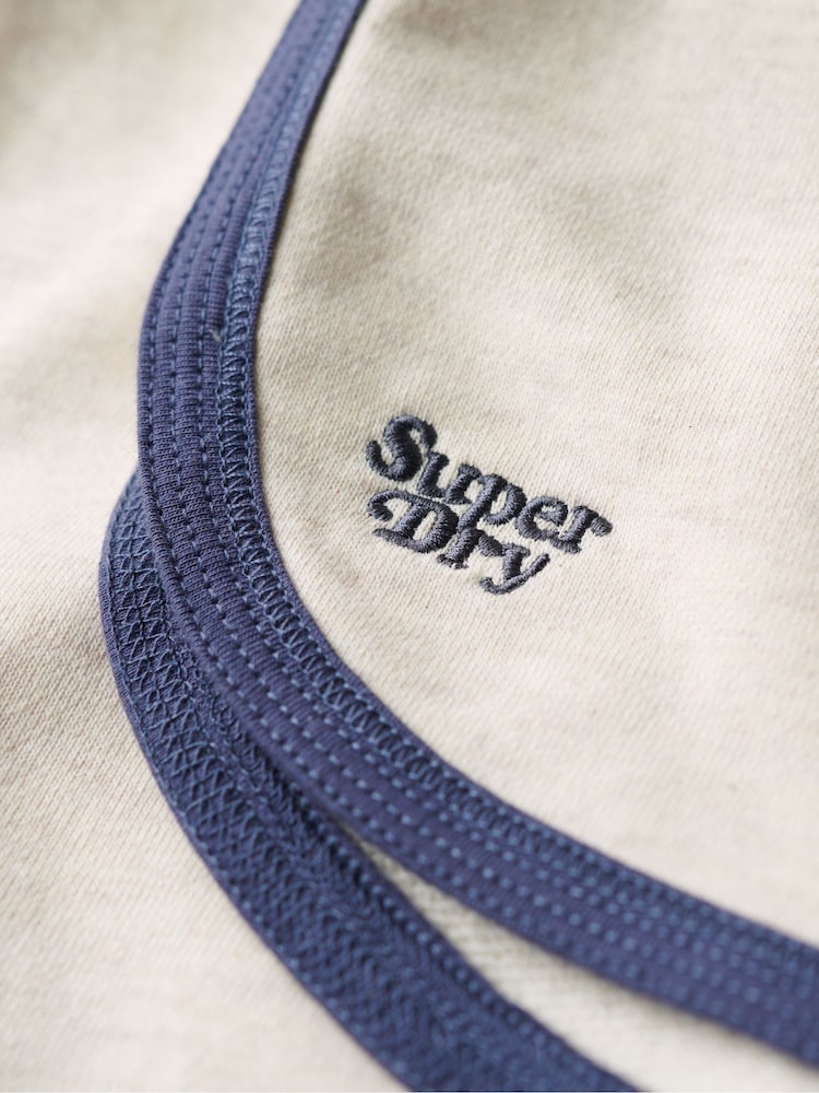 SUPERDRY Nude SUPERDRY Essential Logo Racer Shorts - Image 6 of 6
