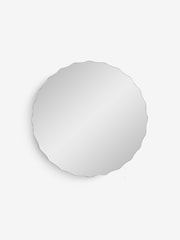 Runder Spiegelschrank mit gewelltem Rand - Bild 4 von 5