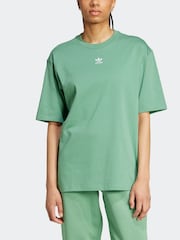 adidas Originals Green Boyfirend 100% Cotton Essential T-Shirt - Image 2 of 7