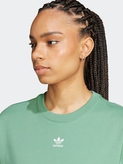 adidas Originals Green Boyfirend 100% Cotton Essential T-Shirt - Image 5 of 7