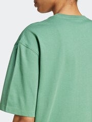 adidas Originals Green Boyfirend 100% Cotton Essential T-Shirt - Image 6 of 7