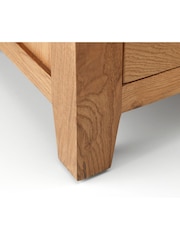 Julian Bowen Brown Marlborough 1 Drawer Bedside Table - Image 3 of 3