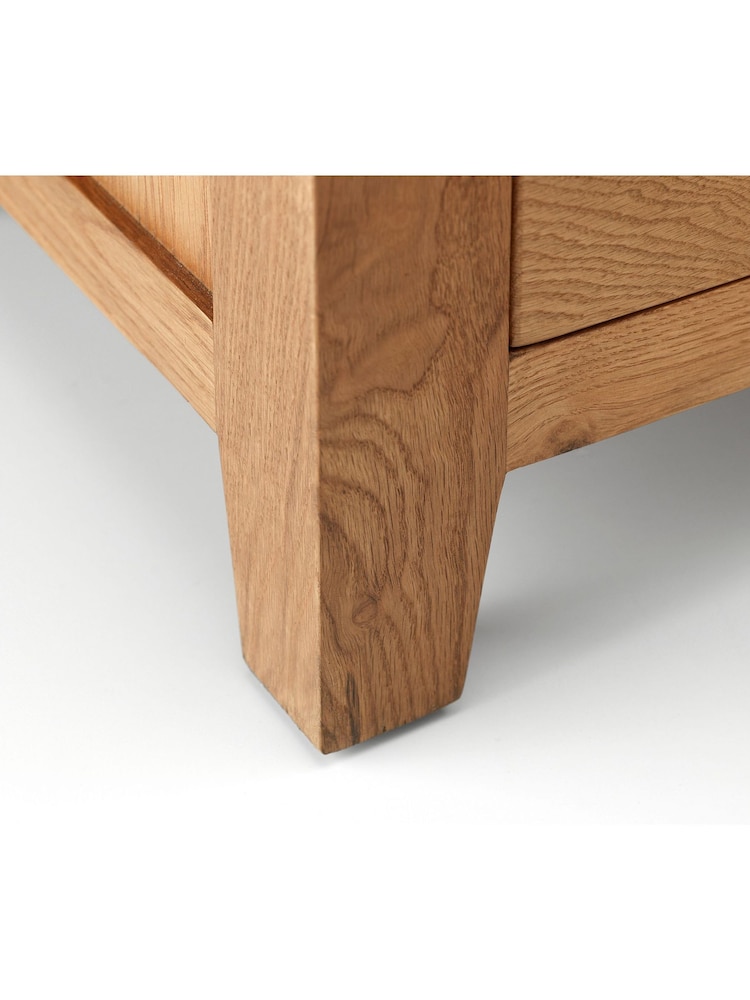 Julian Bowen Brown Marlborough 1 Drawer Bedside Table - Image 3 of 3