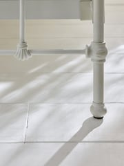 Shabby Chic by Rachel Ashwell® Cream Violette Metal Bed - Image 3 of 4