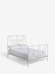 Shabby Chic by Rachel Ashwell® Cream Violette Metal Bed - Image 4 of 4