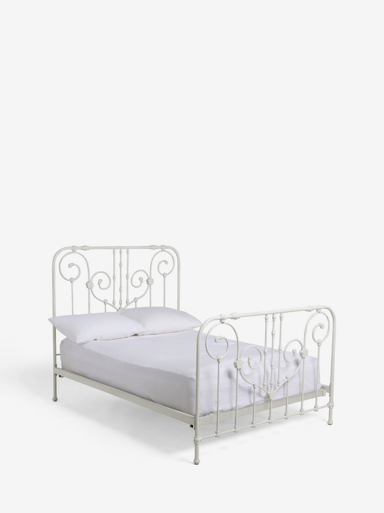 Shabby Chic by Rachel Ashwell® Cream Violette Metal Bed - Image 4 of 4