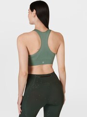 Sweaty Betty Cool Forest Green Stamina Sports Bra - Image 3 of 7