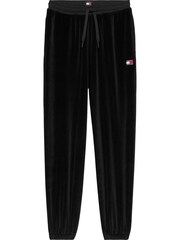 Tommy Jeans Black Velour 100% Cotton Sweatpants - Image 1 of 5