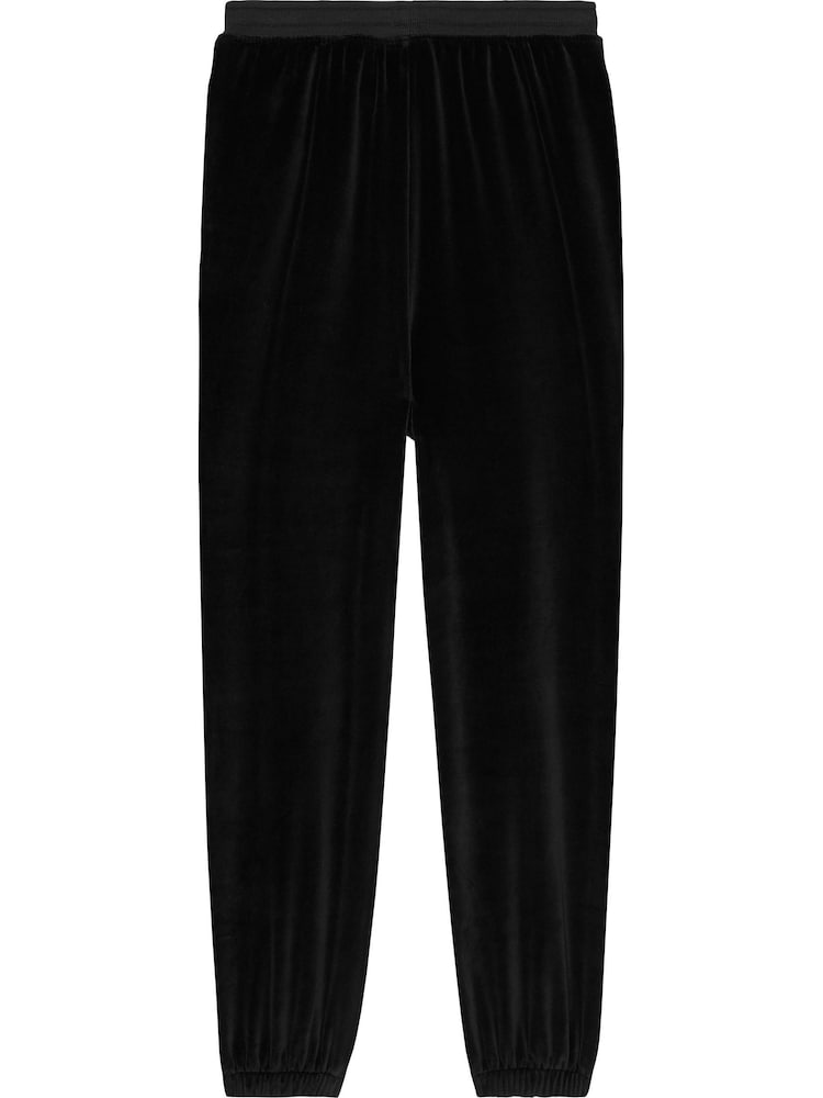 Tommy Jeans Black Velour 100% Cotton Sweatpants - Image 2 of 5 Tommy Jeans Black Velour 100% Cotton Sweatpants - Image 2 of 5