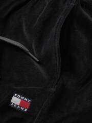 Tommy Jeans Black Velour 100% Cotton Sweatpants - Image 5 of 5