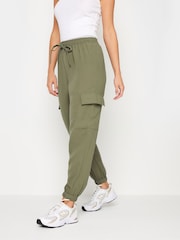 PixieGirl Petite Khaki Green Utility Cargo Trousers - Image 2 of 5