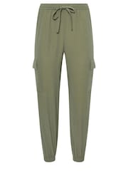 PixieGirl Petite Khaki Green Utility Cargo Trousers - Image 5 of 5