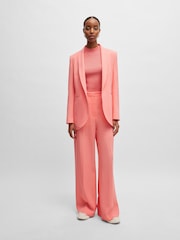 BOSS Pink Slim Fit Rib Sleeveless Knitted Top - Image 3 of 5