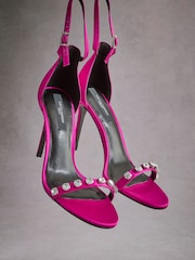 Pink Tabitha Simmons Katie Jewelled Sandals - Image 10 of 18
