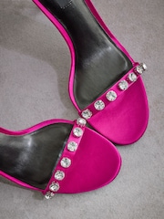 Pink Tabitha Simmons Katie Jewelled Sandals - Image 14 of 18