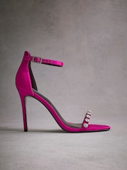 Pink Tabitha Simmons Katie Jewelled Sandals - Image 8 of 18