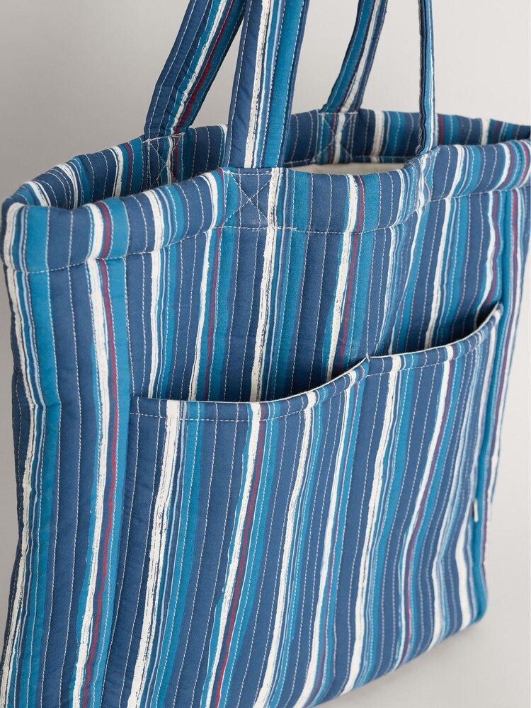 Seasalt Cornwall Blue 100% Cotton Singing Water Bag - Image 7 of 7