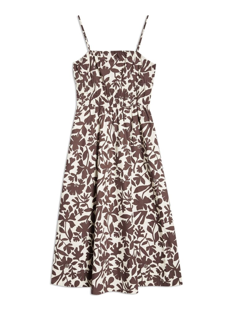 Albaray Cut Out Floral Strappy Brown Dress - Image 5 of 5