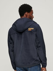 Superdry Blue Hooded Hybrid Trekker Jacket - Image 3 of 4