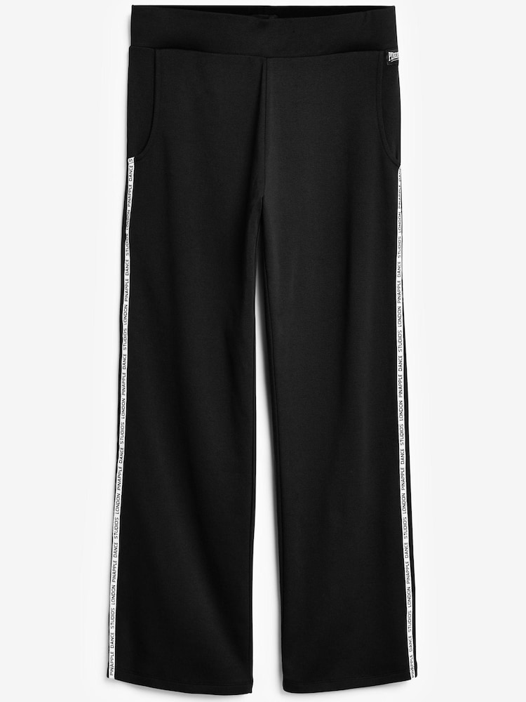 Pineapple Black Straight Leg Stripe 100% Cotton Joggers - Image 1 of 1