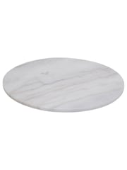 Maison by Premier White Round Marble Lazy Susan - Image 4 of 6