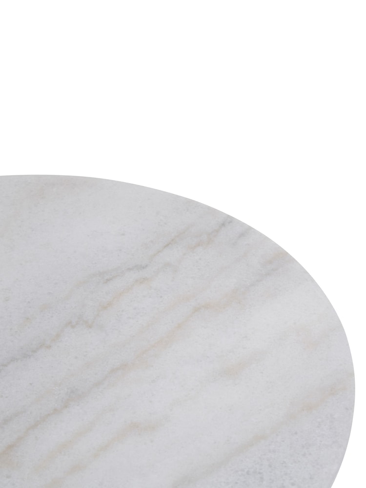 Maison by Premier White Round Marble Lazy Susan - Image 6 of 6