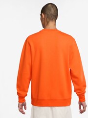Nike Safety Orange Club Crew Sweatshirt - Image 2 of 3
