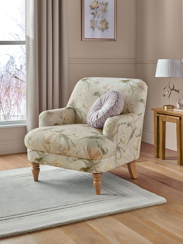 Laura Ashley Sage Green Gosford Clipsham Accent Chair - Image 1 of 8