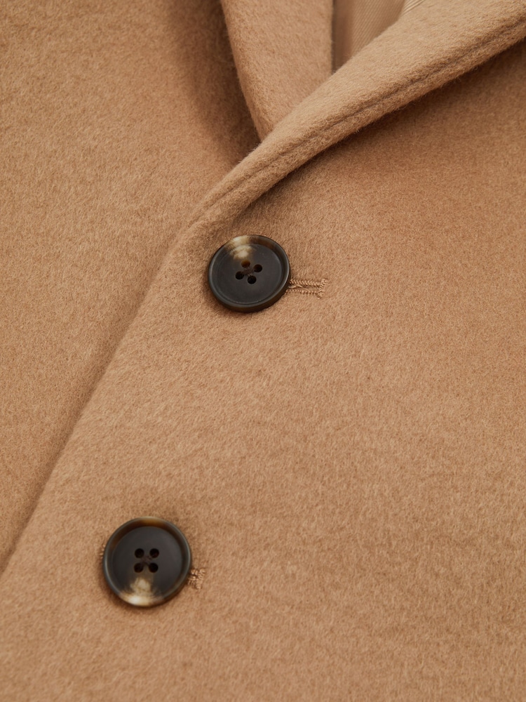 Reiss Camel Gable 9-13 yrs Single Breasted Overcoat - Image 4 of 4