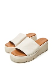 Moda In Pelle Namya High One Band Netty Wedges - Image 2 of 4