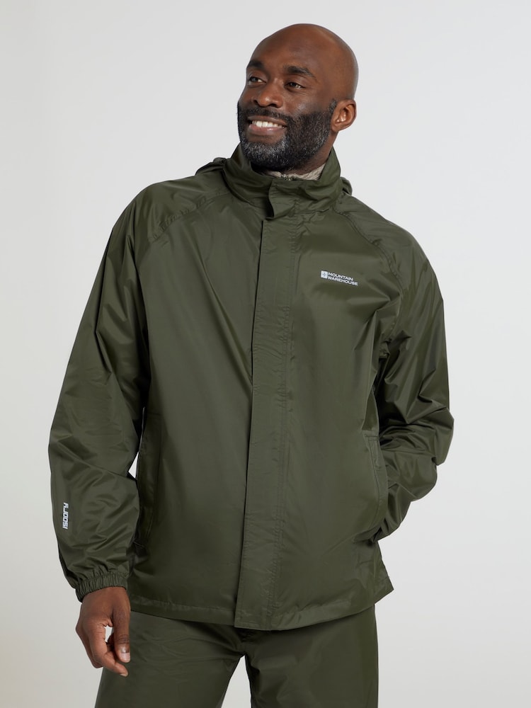Mountain Warehouse Khaki Green Pakka Mens Waterproof Jacket - Image 2 of 6