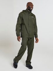 Mountain Warehouse Khaki Green Pakka Mens Waterproof Jacket - Image 4 of 6