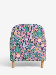 Lucy Tiffney Navy Ditsy Floral Accent Chair - Image 7 of 8