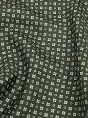 Reiss Olive Pulcino Reversible Silk Pocket Square - Image 5 of 5