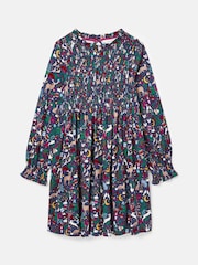 Joules Girls' Gracie 12 Days of Christmas Printed Jersey Dress - Image 1 of 4