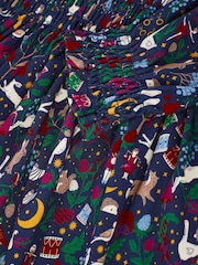 Joules Girls' Gracie 12 Days of Christmas Printed Jersey Dress - Image 2 of 4