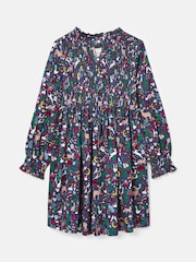 Joules Girls' Gracie 12 Days of Christmas Printed Jersey Dress - Image 3 of 4