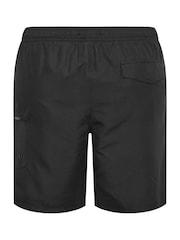 BadRhino Big & Tall Black Plain Cargo Swim Shorts - Image 5 of 5
