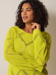 Evans Diamond Pointelle Jumper - Image 5 of 5