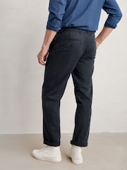 Seasalt Cornwall Blue Short Mens Helmsman Trousers - Image 2 of 4