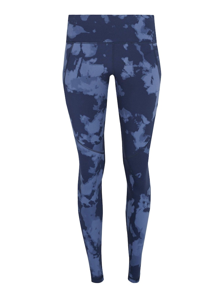Sweaty Betty Blue Fade Print Full Length Power Workout Leggings - Image 8 of 8