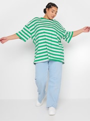 Yours Curve White 100% Cotton Boxy T-Shirt - Image 2 of 5