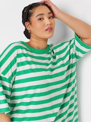 Yours Curve White 100% Cotton Boxy T-Shirt - Image 4 of 5