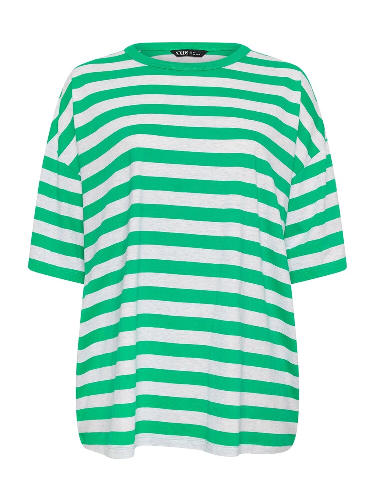 Yours Curve White 100% Cotton Boxy T-Shirt - Image 5 of 5 Yours Curve White 100% Cotton Boxy T-Shirt - Image 5 of 5