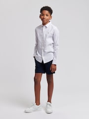 U.S. Polo Assn. White Linen Blend Boys Shirt - Image 2 of 7